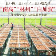 良い梅、良いシソ、良い塩だけ。“南高”“林州”“白加賀”三種の梅で安定した品質を実現